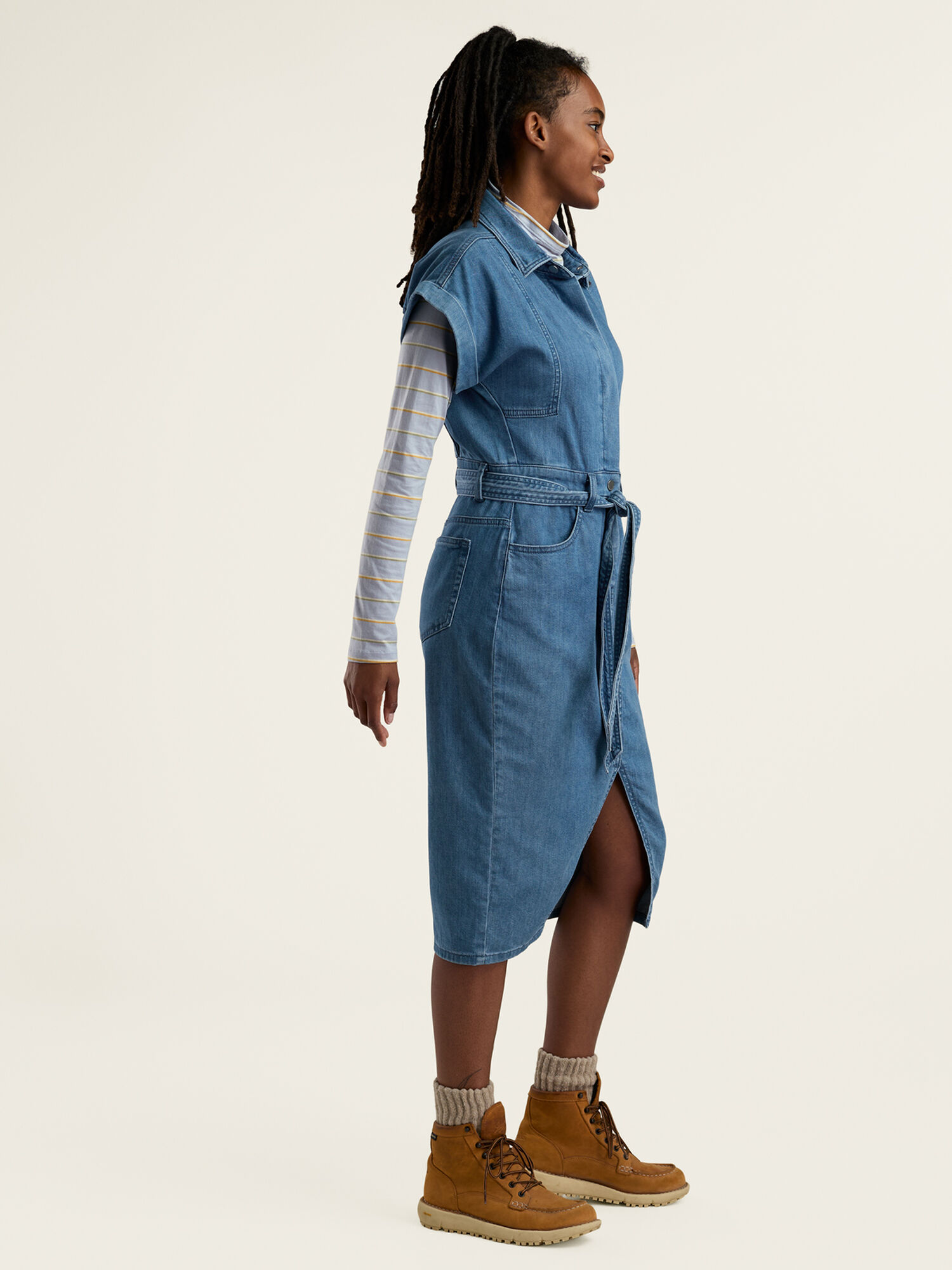 Franny Lightweight Denim Dress, , original