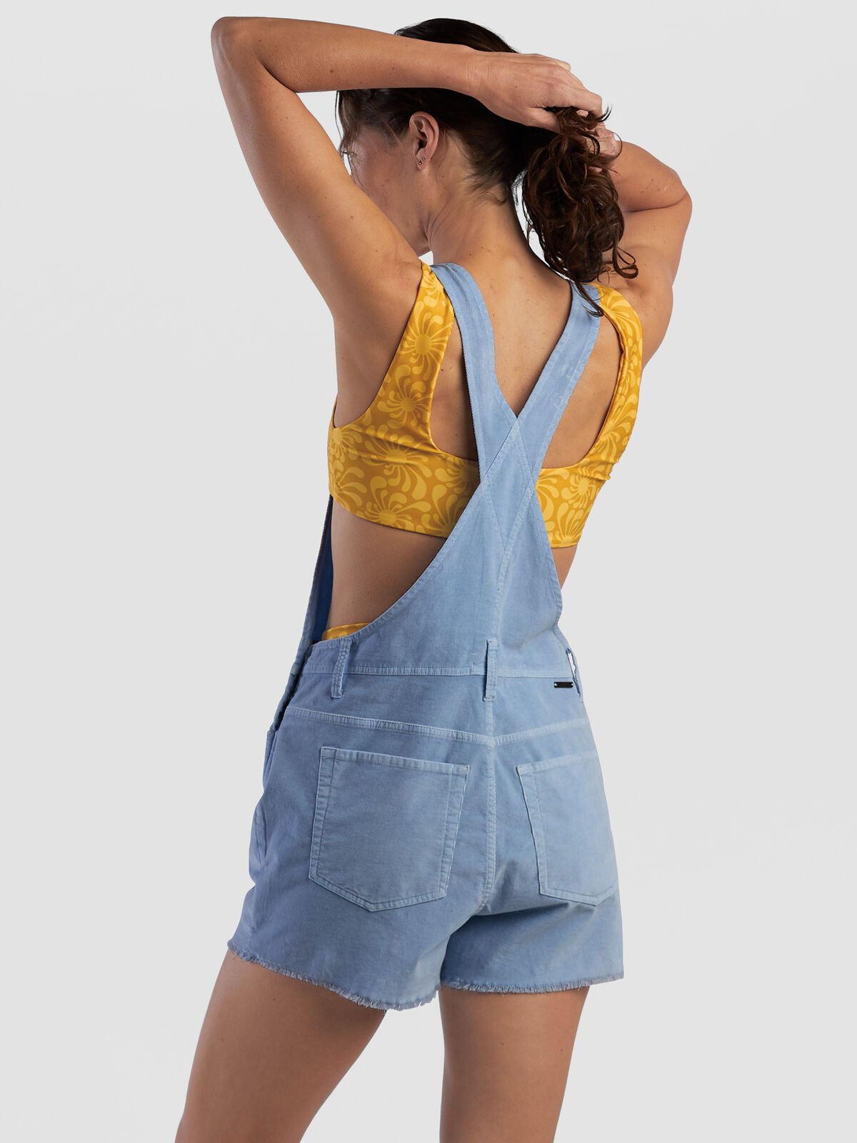 Orange shop overall shorts