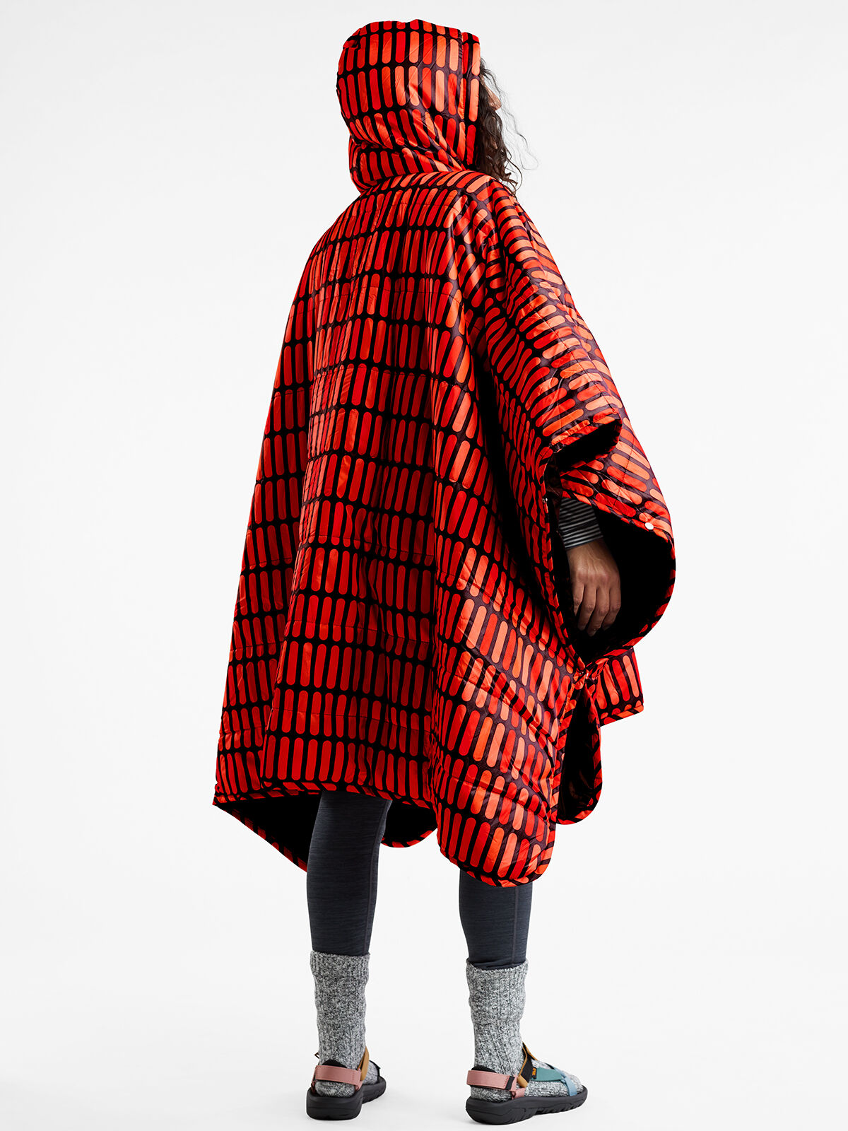 Poler Reversible Camp Poncho: Twin Flames | Title Nine