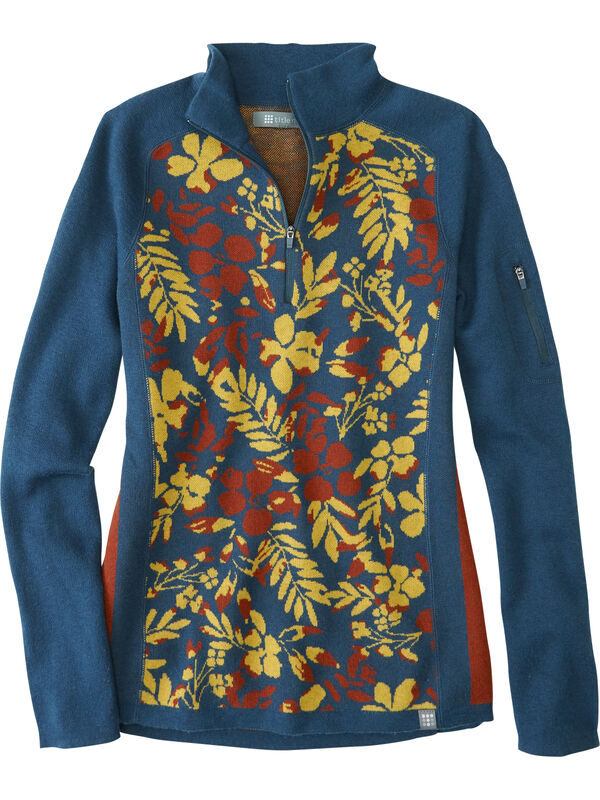 Super Power 1/4 Zip Sweater - Blumen, , original