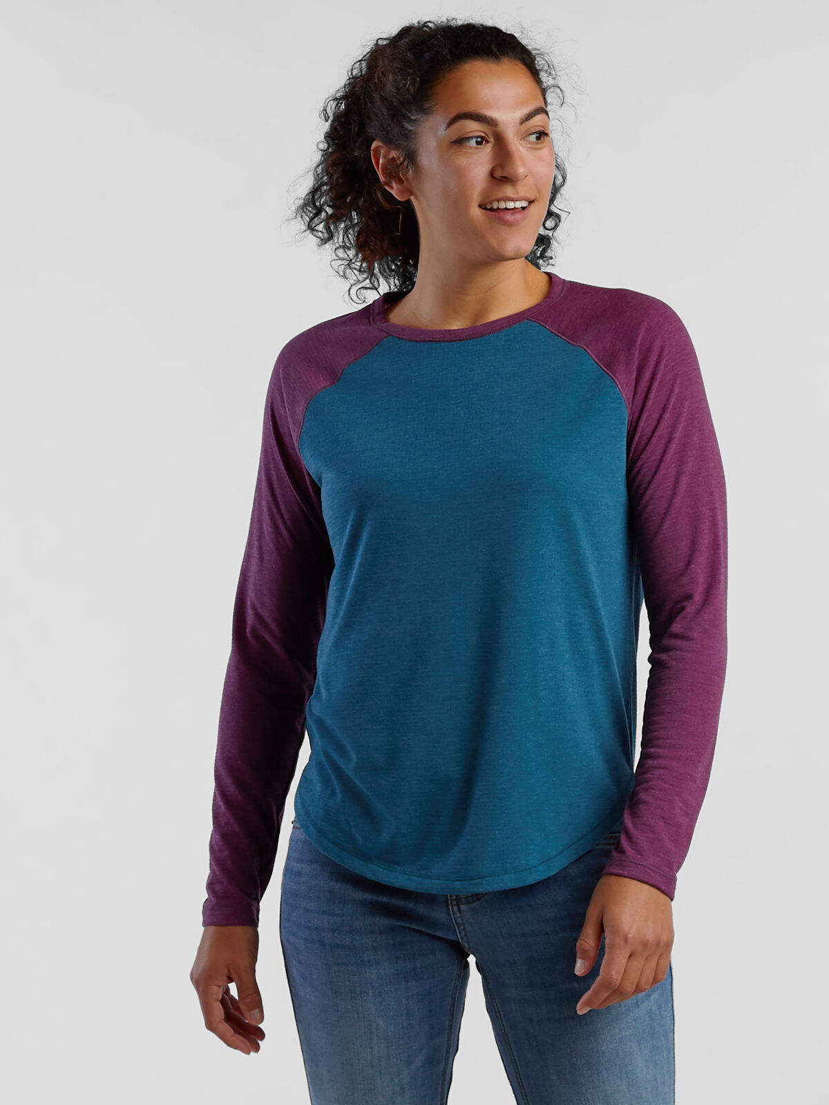 Green baseball tee women's sale
