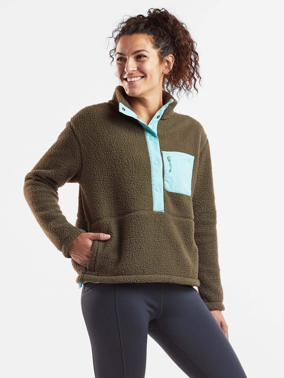 SNAP FRONT PULL-OVER FLEECE – The Real McCoy's