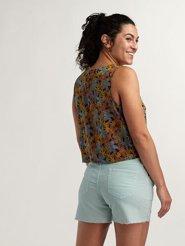 Women's Sunkissed Button Back Tank Top: Crusher