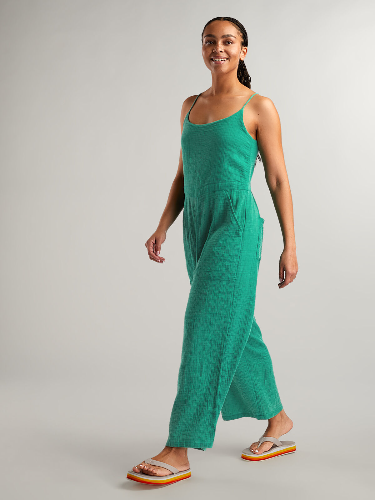 Beach Cover Up: Knox Gauze Jumpsuit