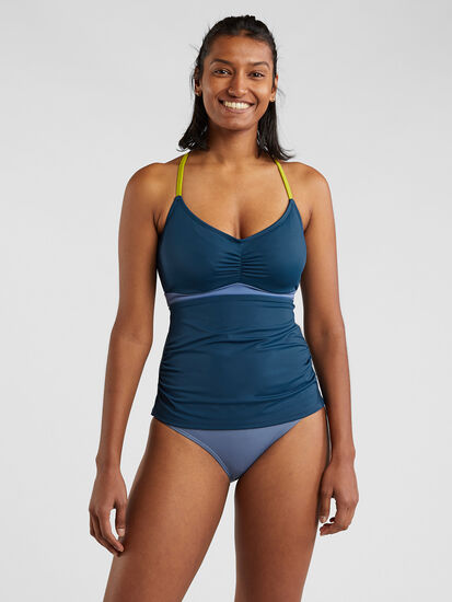 Tidal Rave Underwire Tankini Top - Colorblock, , original