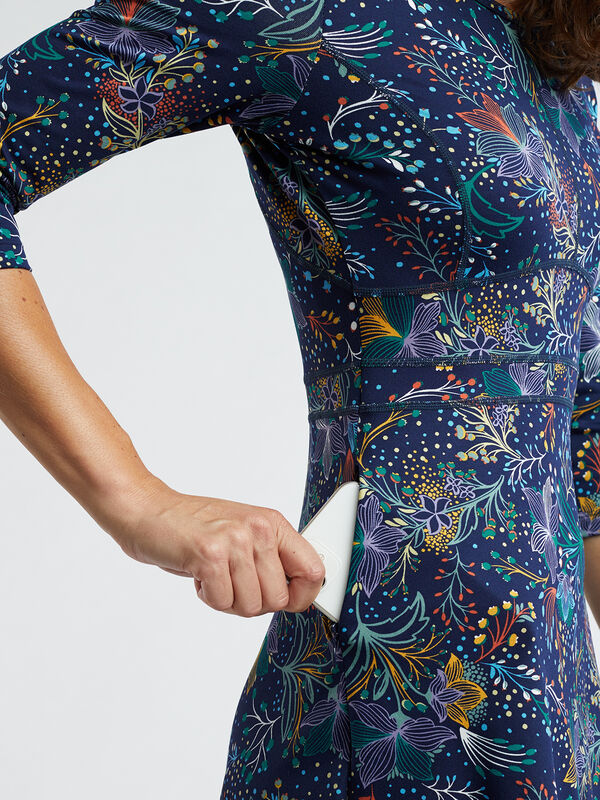 Dream 3/4 Sleeve Dress - Flora Fest, , original
