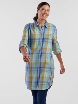 Plaiditude Flannel Shirtdress