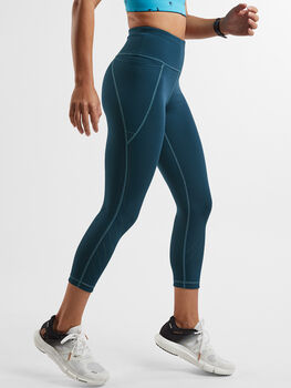 Mad Dash Lite Reversible Crop Tights - Perforated