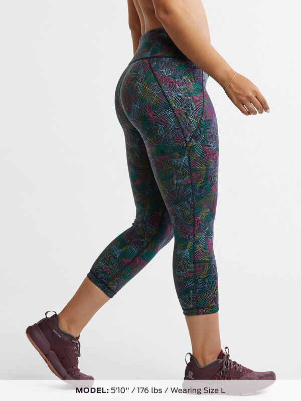 Mad Dash Reversible Crop Tights - Rainbow Renegade, , original