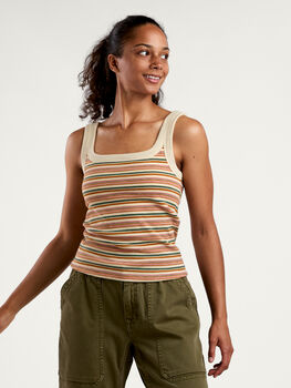 Headlands Square Neck Bra Top Built In Bra Tank