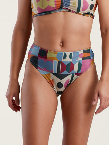 Reversible High Leg Bikini Bottom