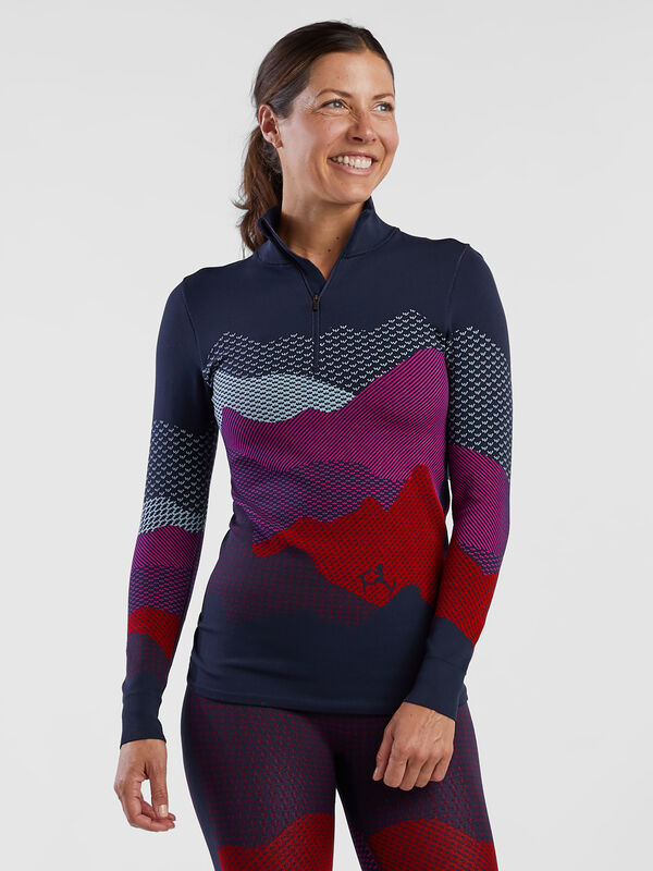 Karine 1/4 Zip Seamless Top, , original