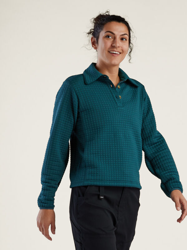 Hikerkind Quilted Fleece Pullover, Orfelia, original