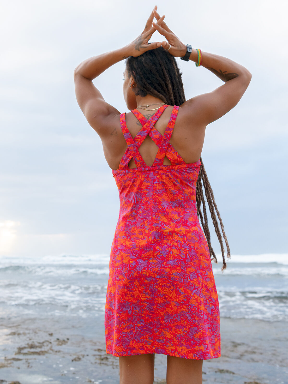 Built-in Bra Dress: Cirque De La Vie Synergize | Title Nine