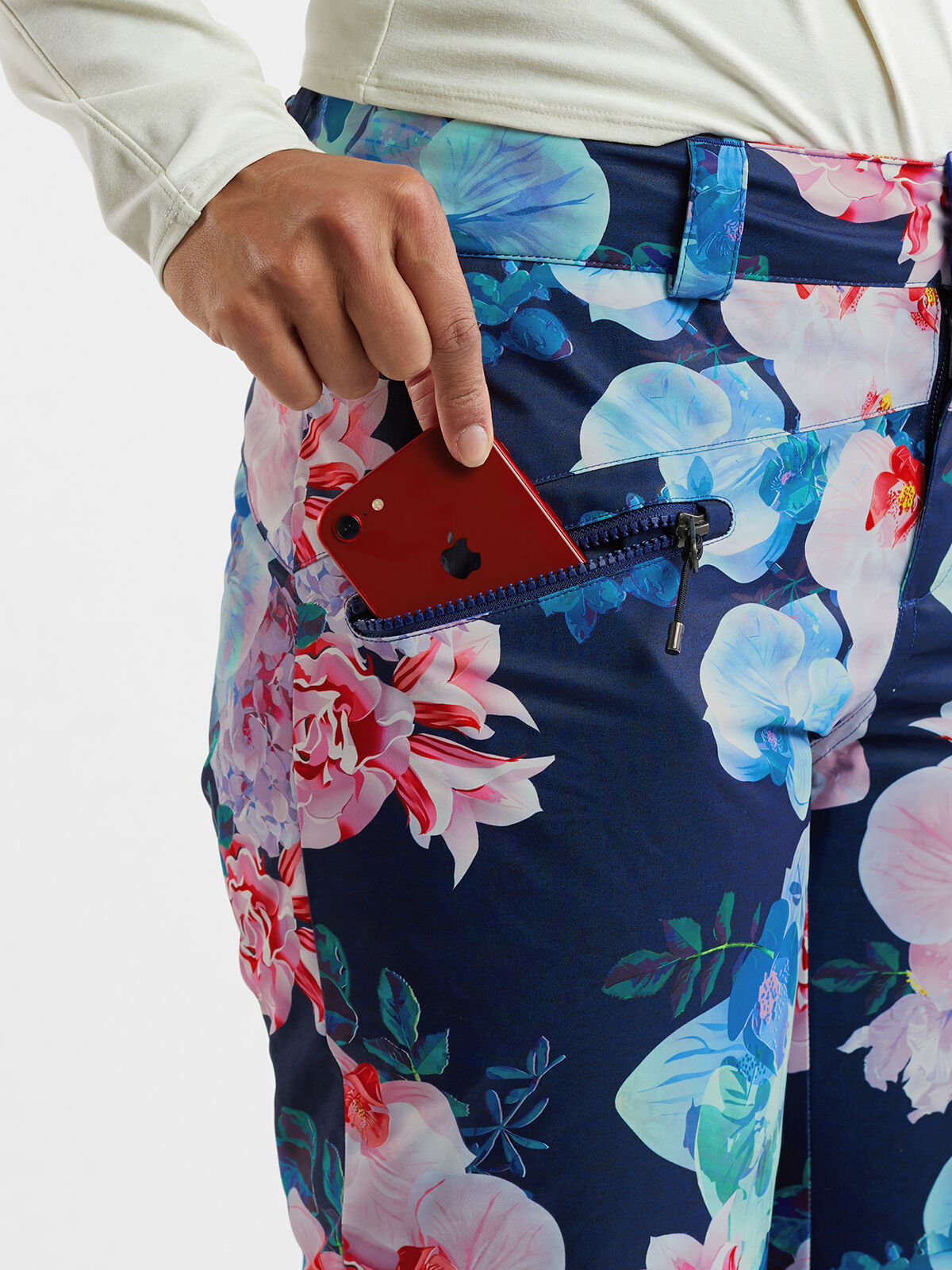 Floral ski pants top