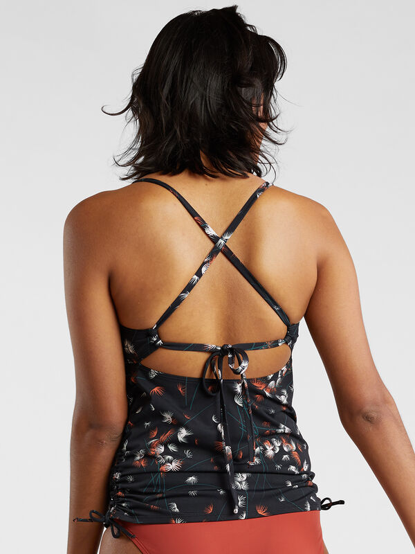 Capitola Underwire Tankini Top - Feather Floral, , original