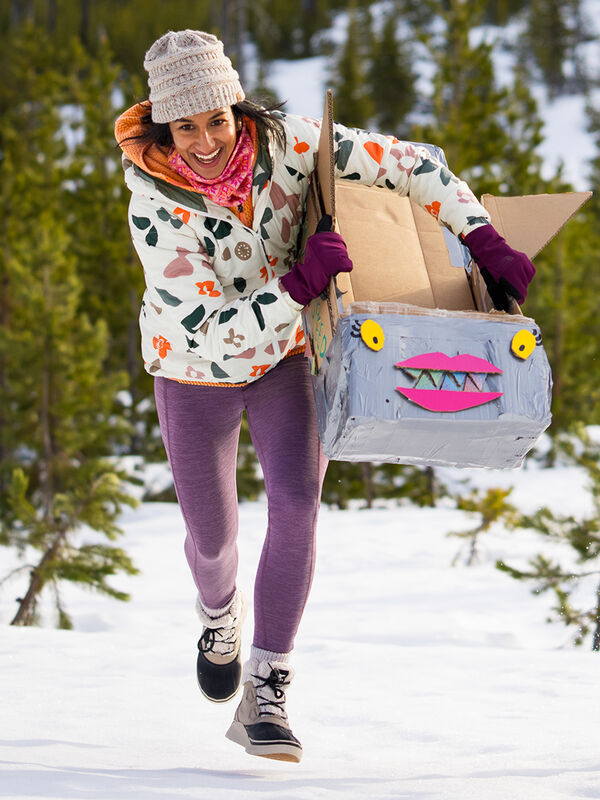 Crash Polartec® Fleece Lined Tights - Heathered Petite