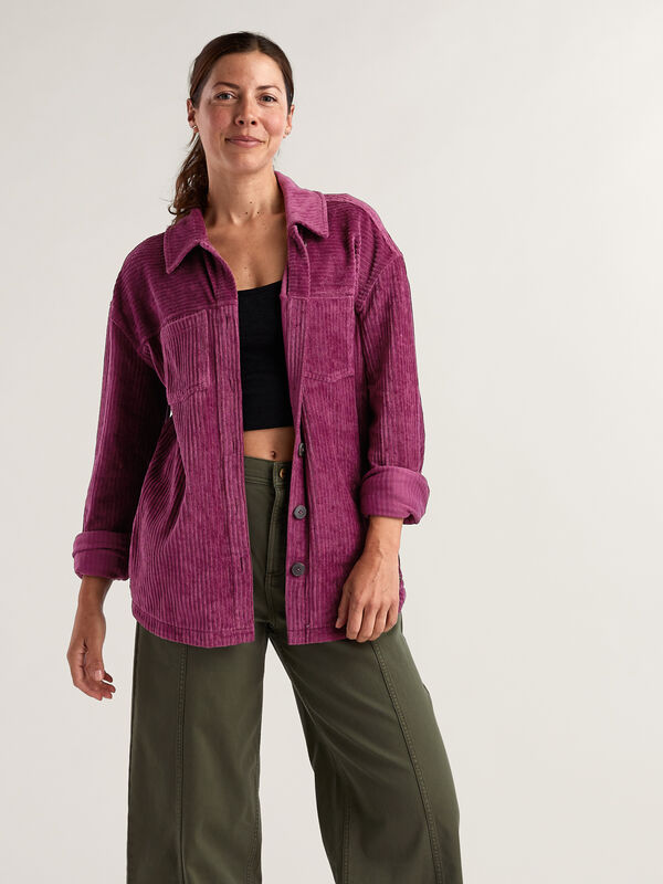 Carve Designs Hudson Stretch Corduroy Shacket