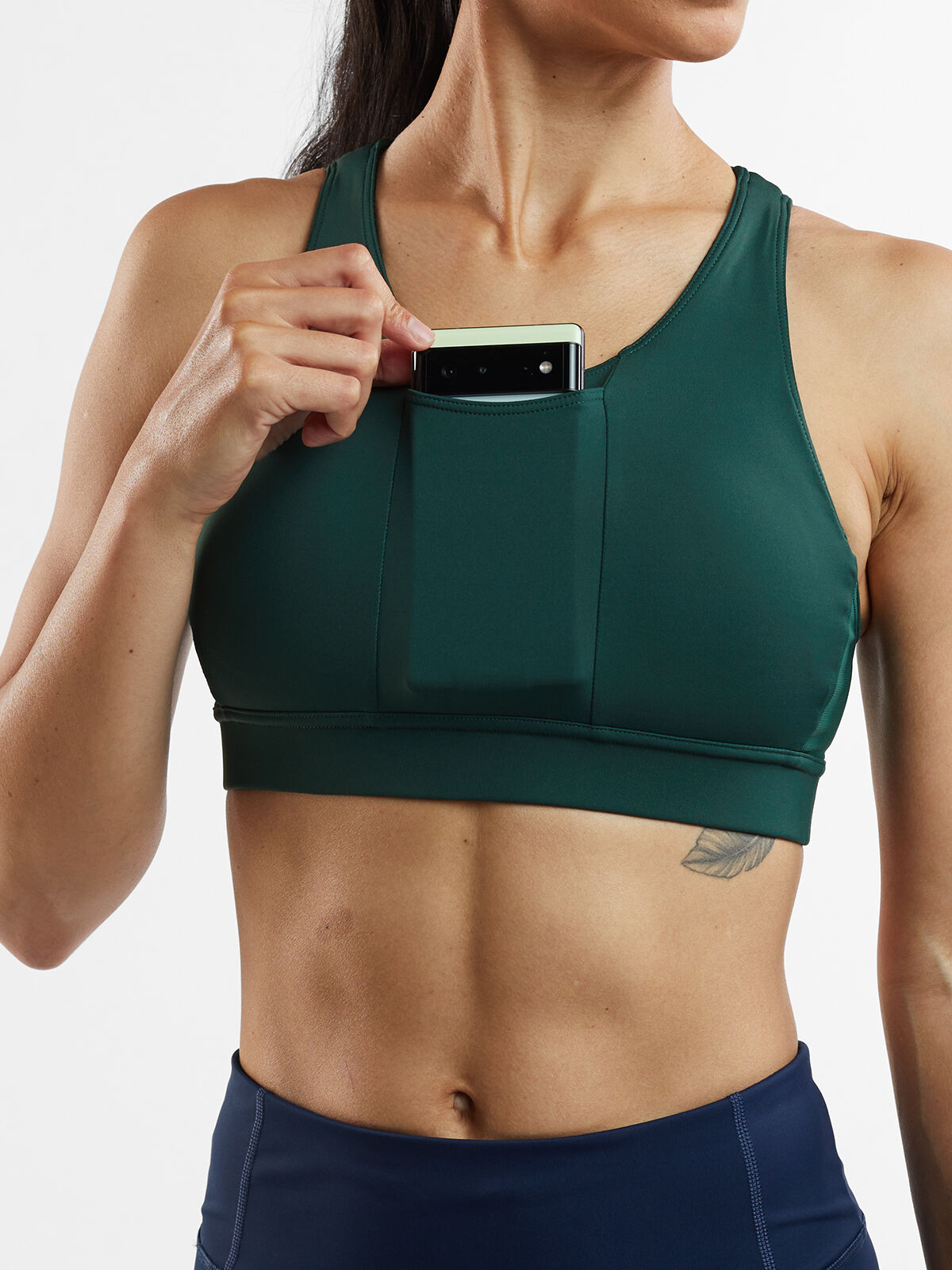 Sports bra sales with pocket