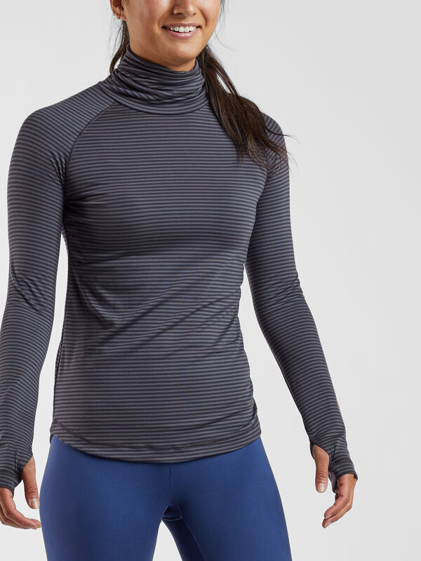 Gamut Long Sleeve Turtleneck Top, , model