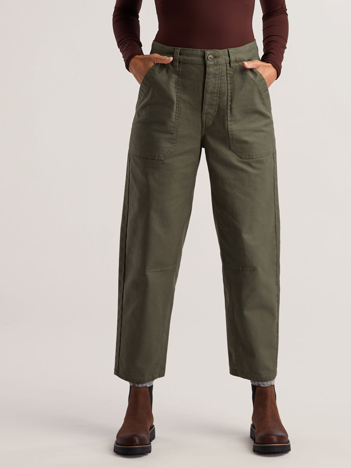 prAna Women's Barrel Leg Workwear Bishop Pants | Title Nine