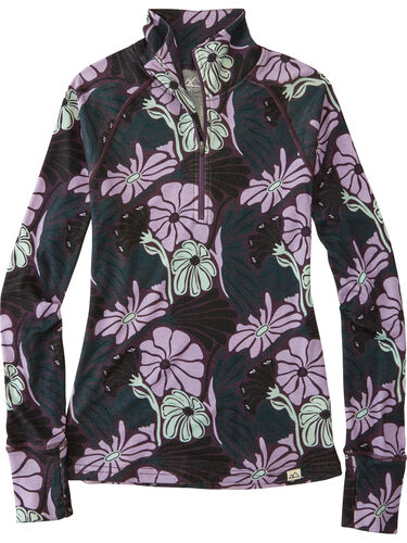 What the Bluff 1/2 Zip Long Sleeve Top