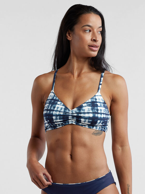 Capitola Underwire Bikini Top - Navy Tie Dye, , original