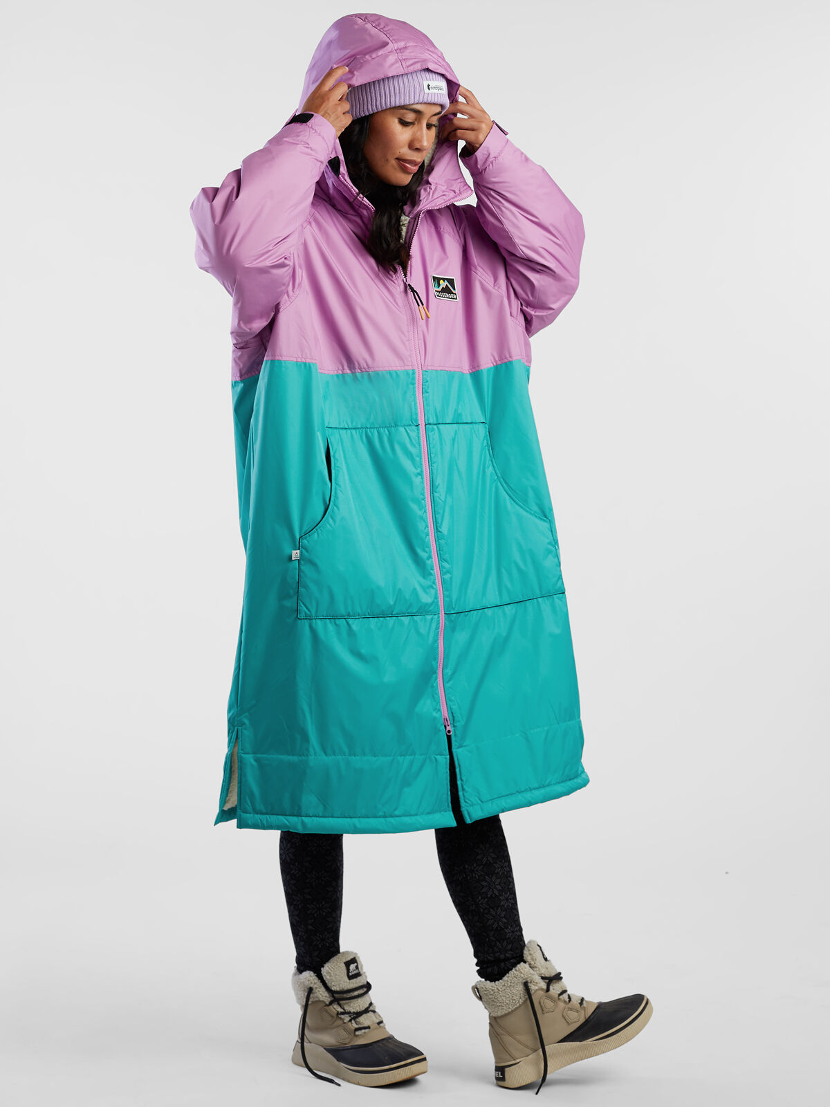 Roaming Recycled Sherpa-Lined Chanigng Robe | Title Nine