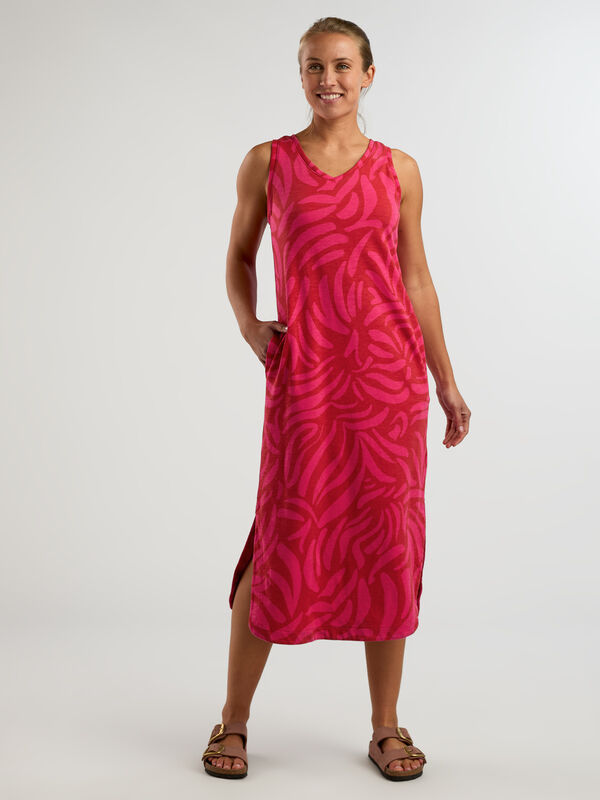 Women&rsquo;s Petite Midi Dress with Built-In Bra Danvers