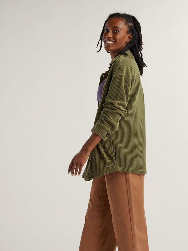 Hudson Stretch Cord Shacket, , original