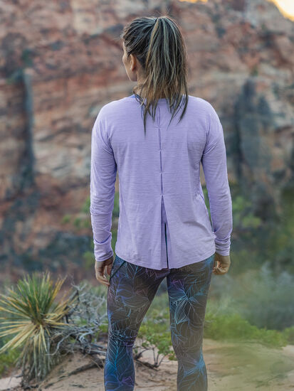 Long Sleeve Yoga Top Phoenix Pleat Back