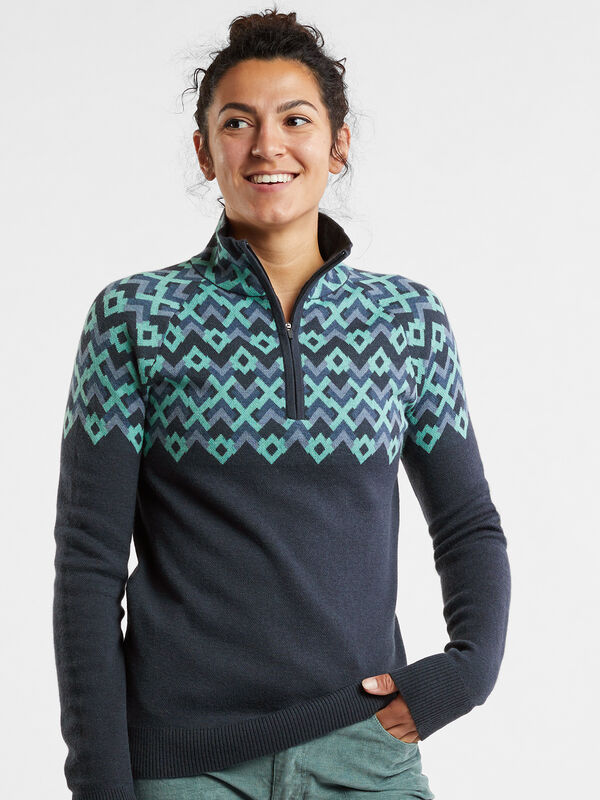 Super Power 1/4 Zip Sweater - Argyle Geo, , original