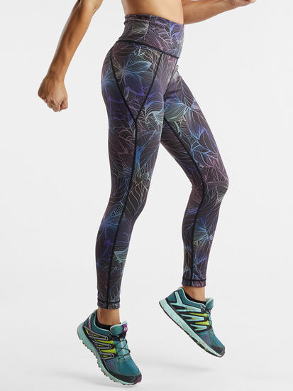 Mad Dash Reversible 7/8 Running Tights - Jungle Mirage, , original