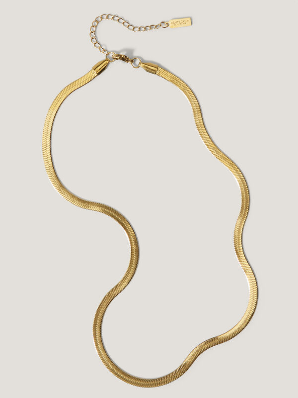 Salty Cali Herringbone Necklace Water Friendly