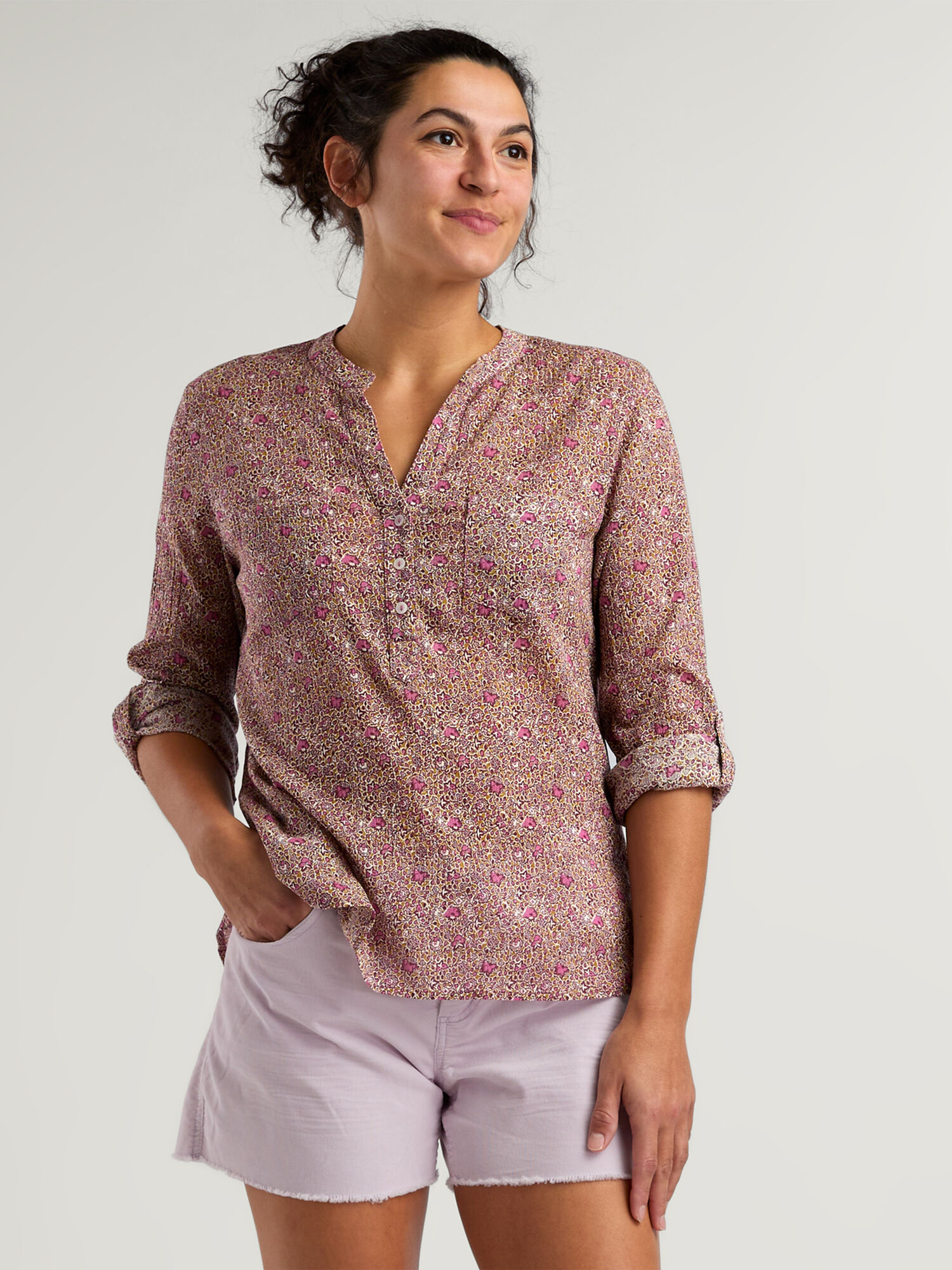 Moorea Gauze Long Sleeve Top, , original