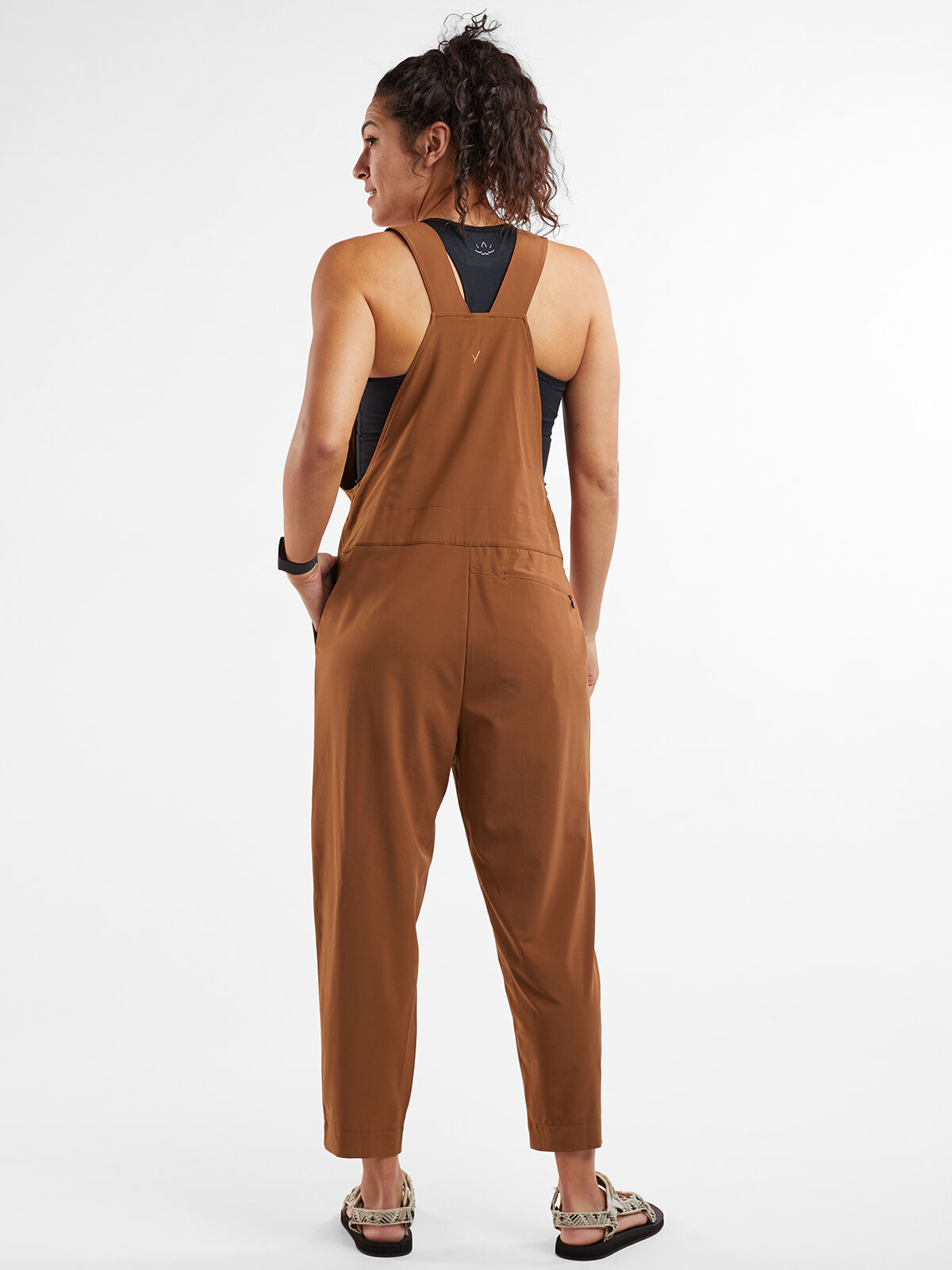 Women's champion super fleece overall bib crop top cheap