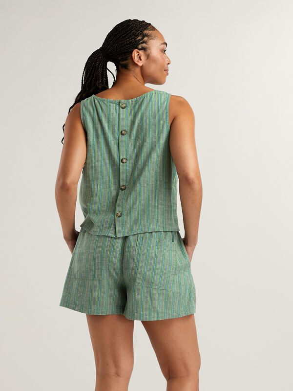 Baja Button Back Tank Top, , original