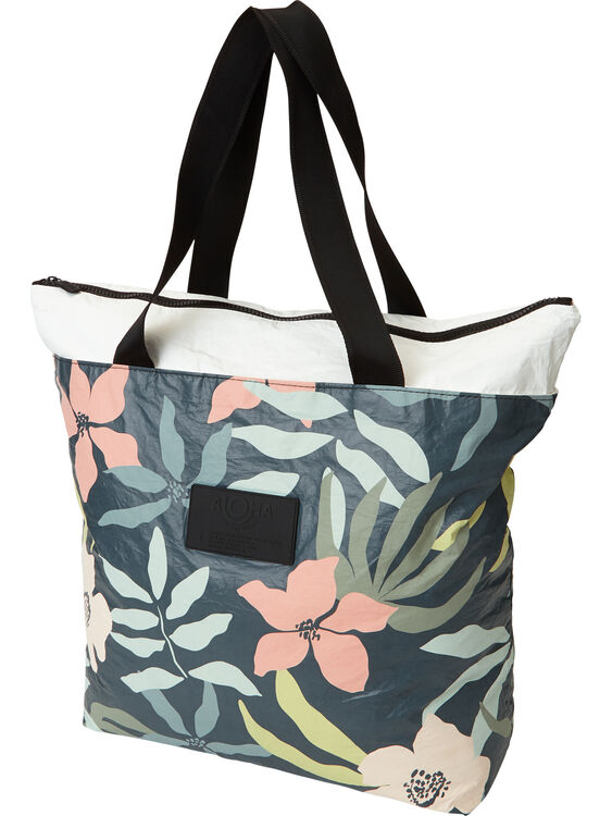 Aloha Zipper Tote Bag - Flora, , original