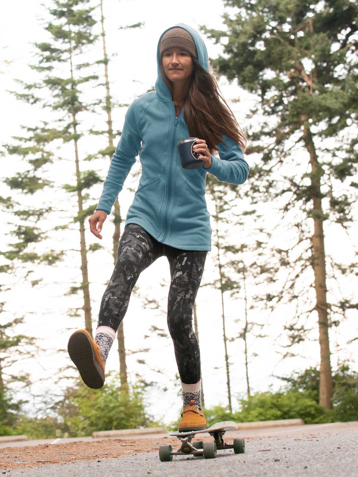 tunic hooded sweatshirt