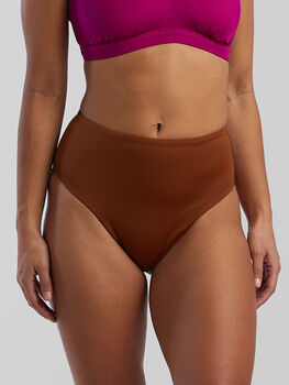 Streamline High Waisted Bikini Bottom - Solid