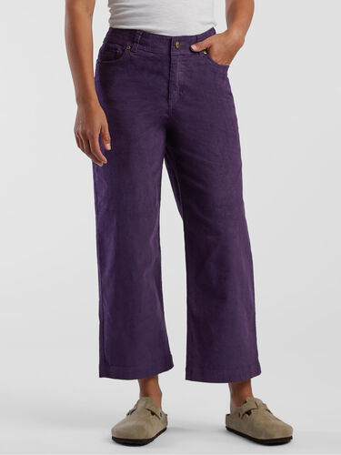 Miraculous Wide Leg Cropped Corduroy Pants