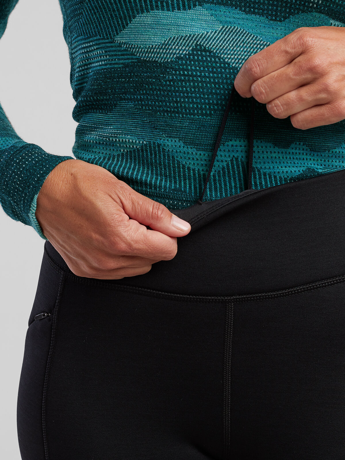 Fleece Lined Polartec Leggings Crash P Solid