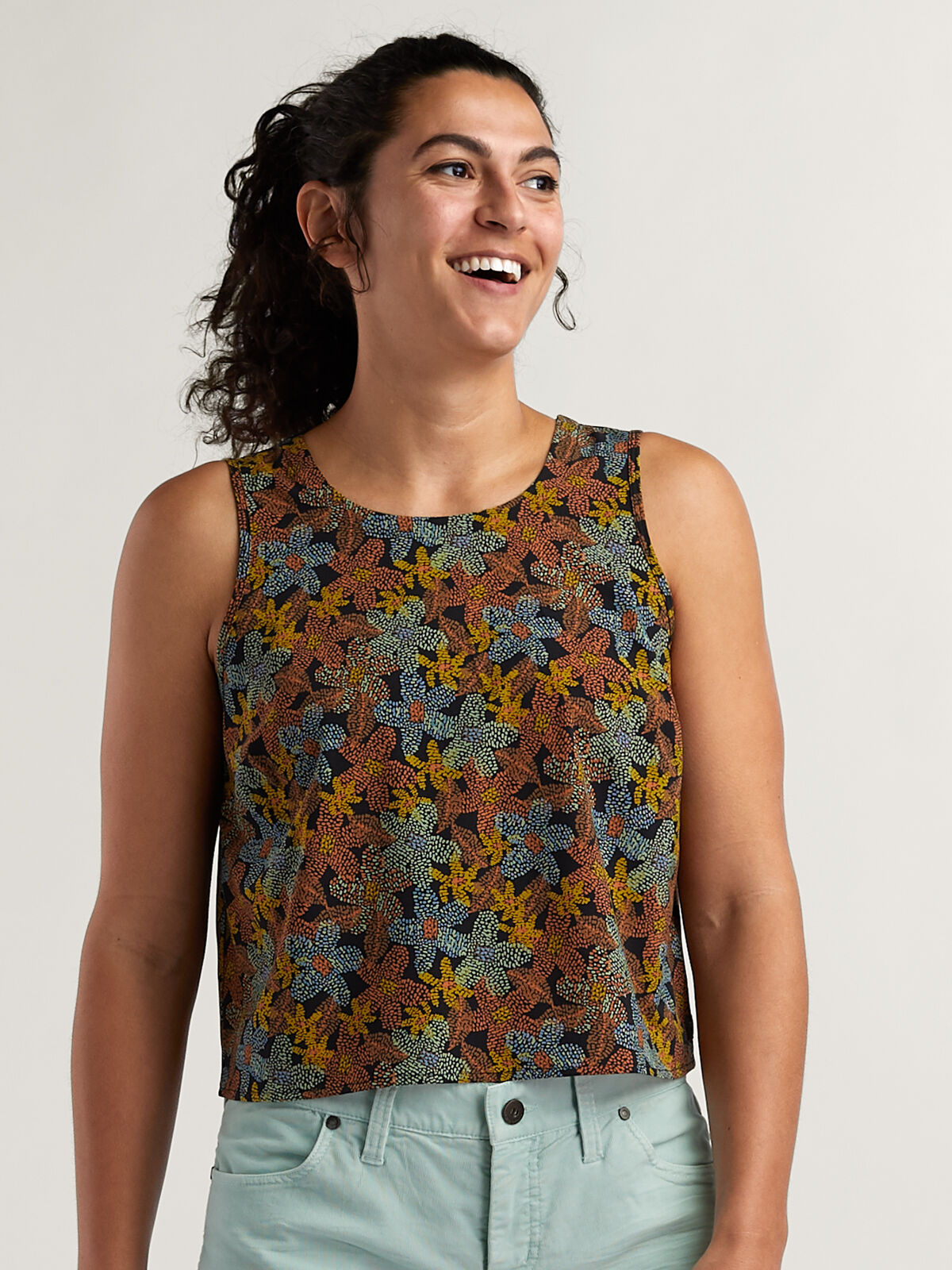 Women's Sunkissed Button Back Tank Top: Crusher Outlet