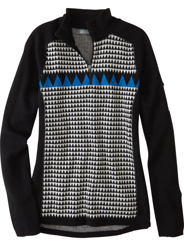 Super Power Quarter Zip Sweater - Houndstooth Geo, , original
