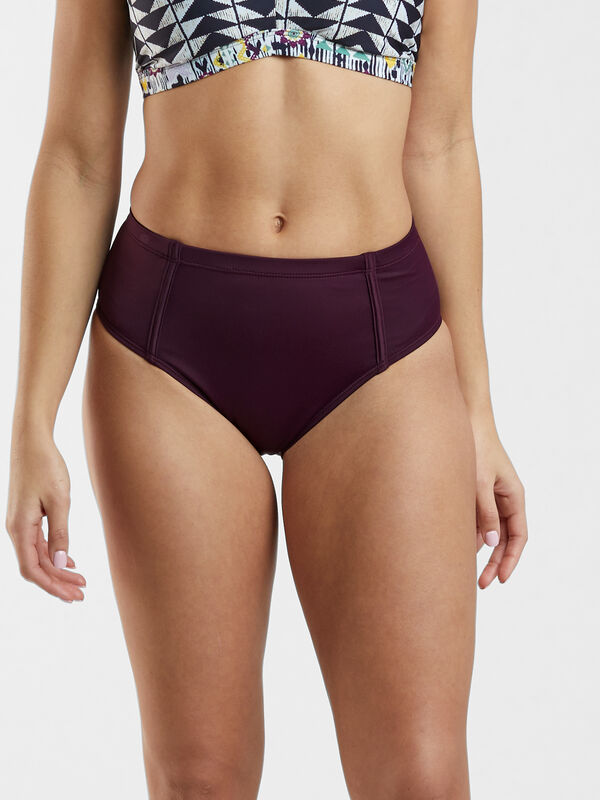 Francie High Waisted Bikini Bottom - Solid, , original