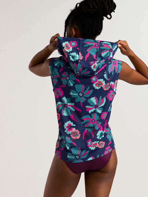 Sunbuster 1/4 Zip Cap Sleeve Hoodie, , original