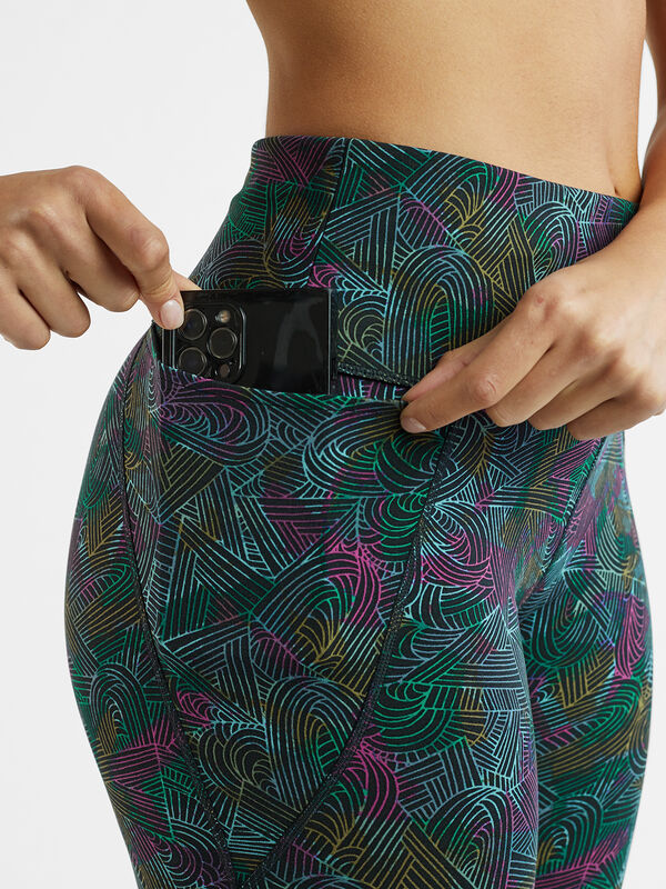 Mad Dash Reversible 7/8 Running Tights - Rainbow Renegade, , original