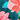 Streamline High Waisted Bikini Bottom - Aquarelle, Deep Lagoon Multi, swatch