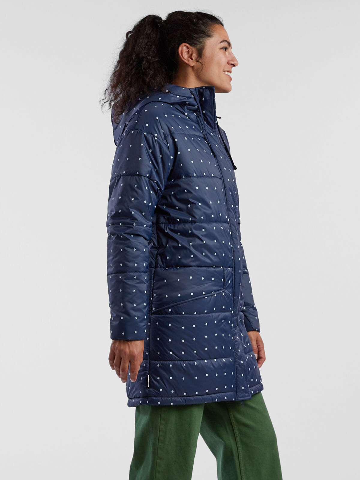 Dark green puffer sales