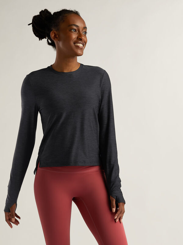 Women's Workout Top: Grace Air Long Sleeve Top